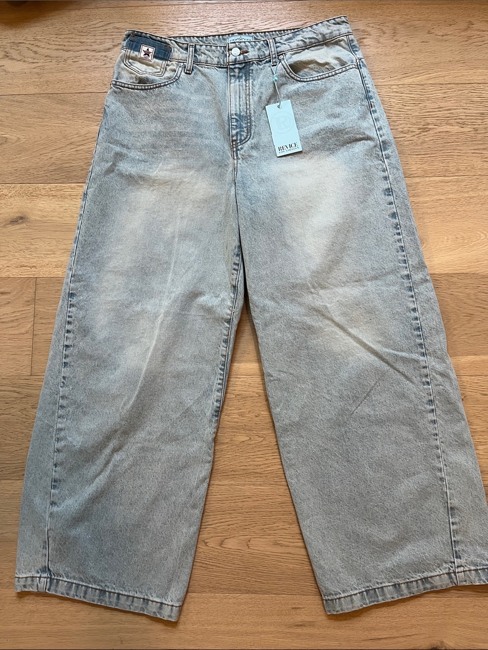 REVICE Relaxed Straight Light Blue Jeans